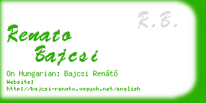 renato bajcsi business card